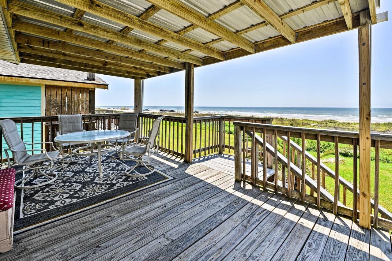 Galveston Beach House With Private Deck And Gulf Views Luaran gambar