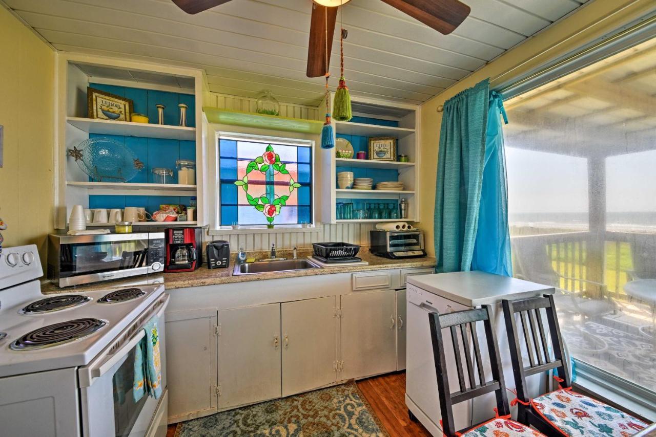 Galveston Beach House With Private Deck And Gulf Views Luaran gambar