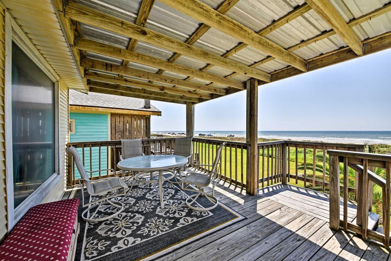 Galveston Beach House With Private Deck And Gulf Views Luaran gambar